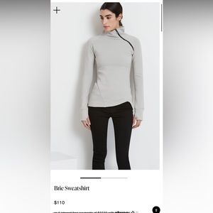 NWT: Marcella Light Grey Brie Sweatshirt L